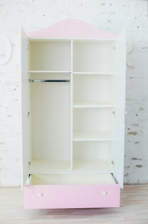 Шкаф 2-х створчатый Сердечко 