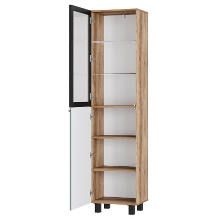 Пенал со стеклом Олива, Эвкалипт софт  