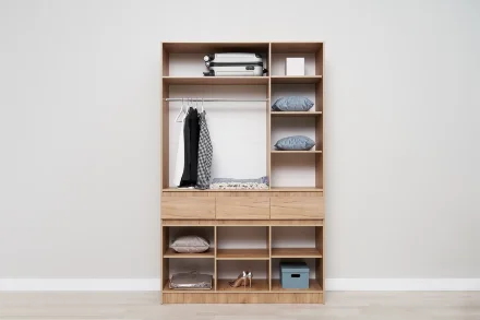 Шкаф трехстворчатый Роджина дуб крафт / белый глянец  