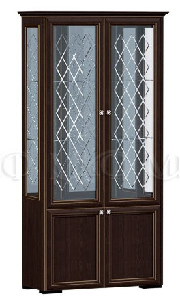 Витрина двустворчатая Парма, Венге 