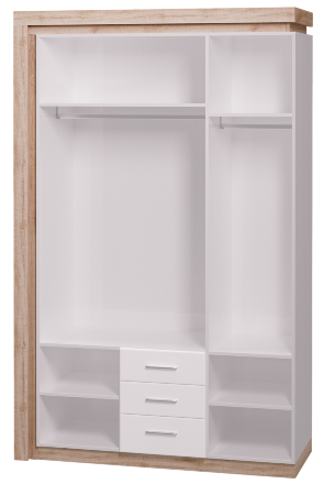 Шкаф для одежды с ящиками 3-х дверный Люмен №15  