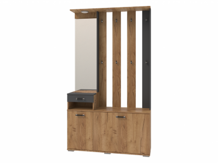 Вешалка с зеркалом Бостон 