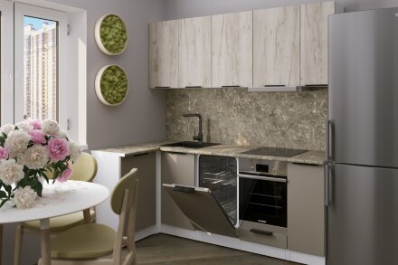 Кухонный гарнитур Альба прайм 2 400, 110х200 см (ПМ) 