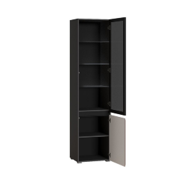 Шкаф-витрина Сидней, Капучино/Антрацит