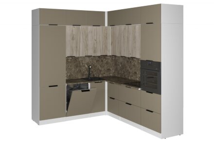 Кухонный гарнитур Альба гранд прайм, 220х250 см 