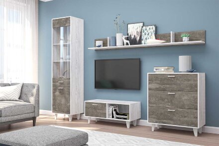 Гостиная ЭГО , бетон/камень 1 