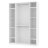 Шкаф для одежды и белья Харрис 60, 2 зеркала 