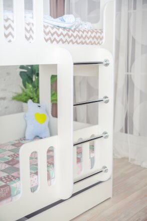 Кровать-домик 2-х ярусный с ящиком 