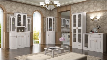 Комод со вставкой из стекла Венеция В-11 