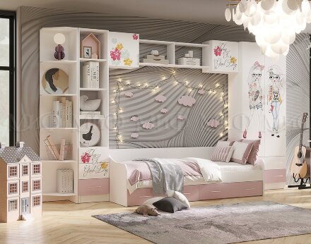  Шкаф комбинированный Вега FASHION ЛДСП 