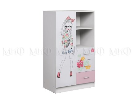  Шкаф комбинированный Вега FASHION ЛДСП 