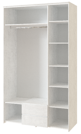 Шкаф с ящиками 3-х дверный Твист №13 