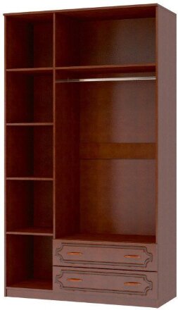 Шкаф 3 двери Лакированный орех  