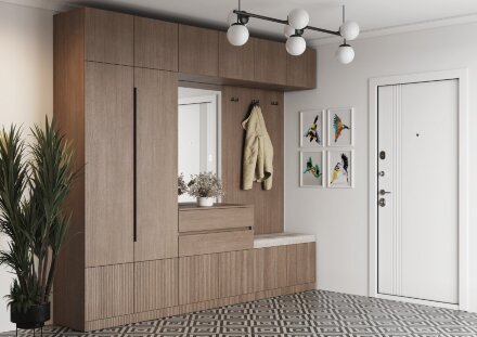 Модульная прихожая Кантри, Кадена Вуд (Композиция 4) 