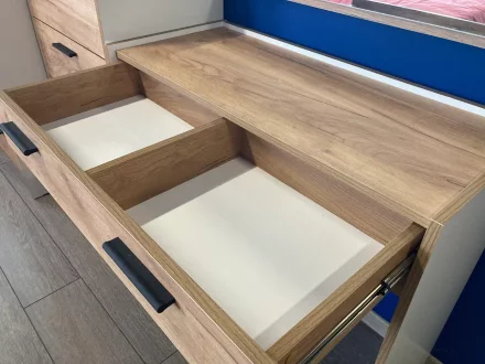 Стол туалетный Оттавия, Антрацит/Дуб Крафт Золотой  