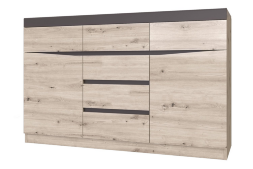 Комод 6 ящиков Тиана, Дуб Бонифаций/Вольфрам