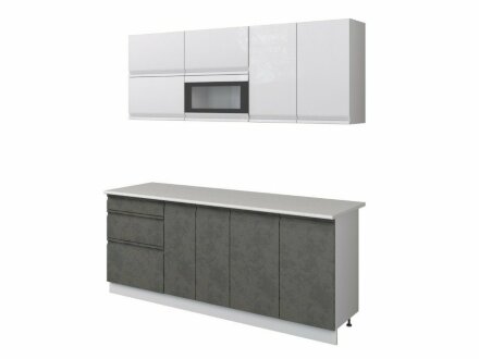 Кухня Бронкс кварц бетон 