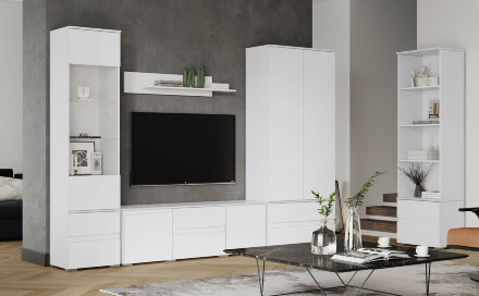 Тумба ТВ малая Плейона, белый 