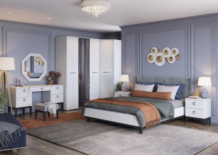 Кровать 1200  с мягким изголовьем  Шарлиз   