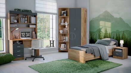 Терминал угловой Мартина, дуб крафт 