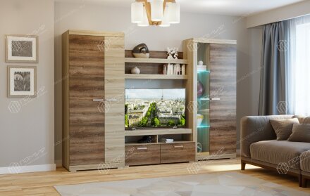 Модульная гостиная Соната 2, Сонома/Сакраменто  