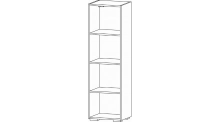 Шкаф с полкой Даллас, Цемент темный/дуб вотан 