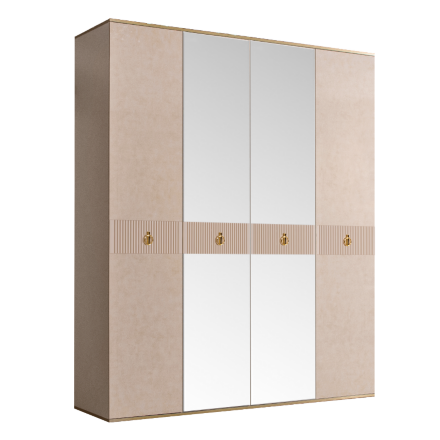 Шкаф 4 двери РМШ1/4(s) (с зеркалами) Rimini Solo 