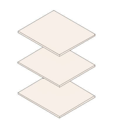 Комплект полок Нора, Персидский жемчуг/Вереск Ромено 