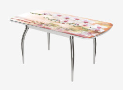 Стол раздвижной Бостон-3 Орхидея на воде (Триумф)